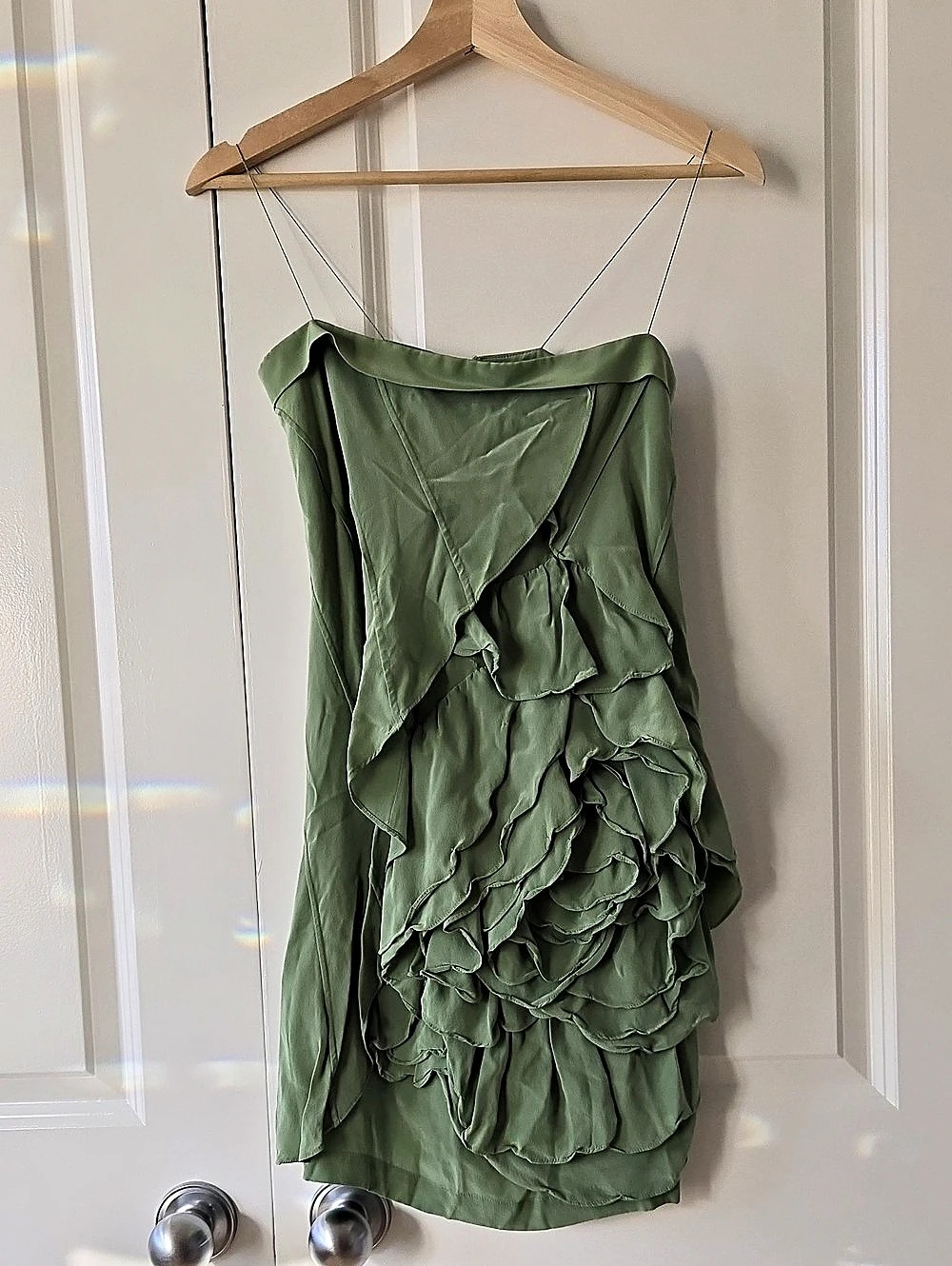Robert Rodriguez Rose Mini Dress in Green